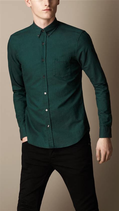 green burberry button up|authentic Burberry button up shirt.